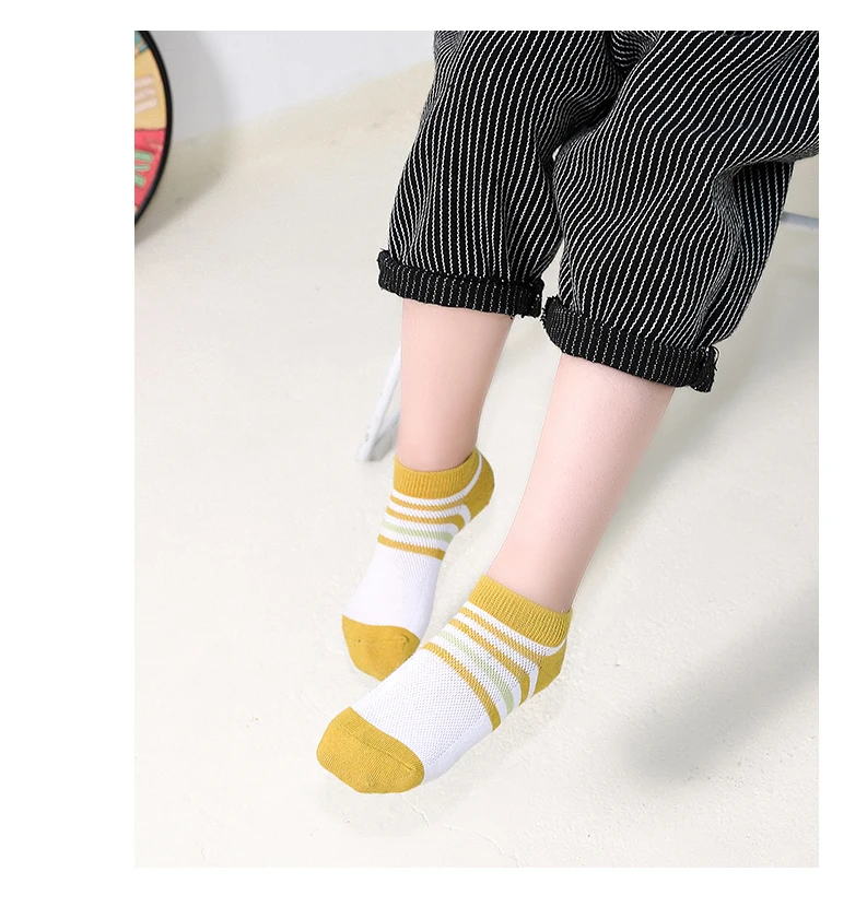 CHILDREN'S Socks Short Socks Spring And Summer Thin Section No-show Socks BOY'S Girls Baby Ultra-Thin Mesh Women's Big Kid Boy P