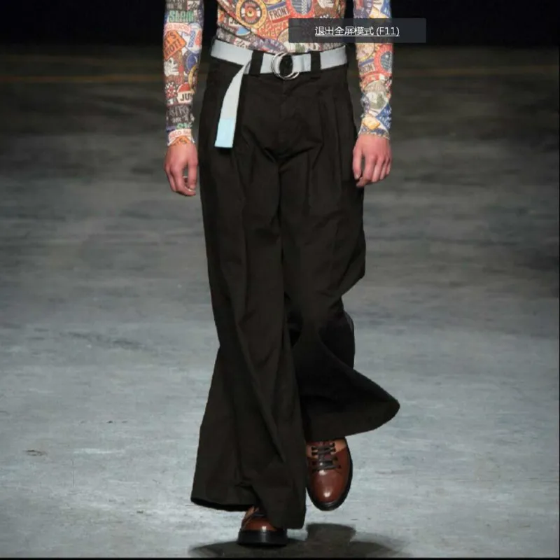 Wide Leg Pants Catwalk Fashion 