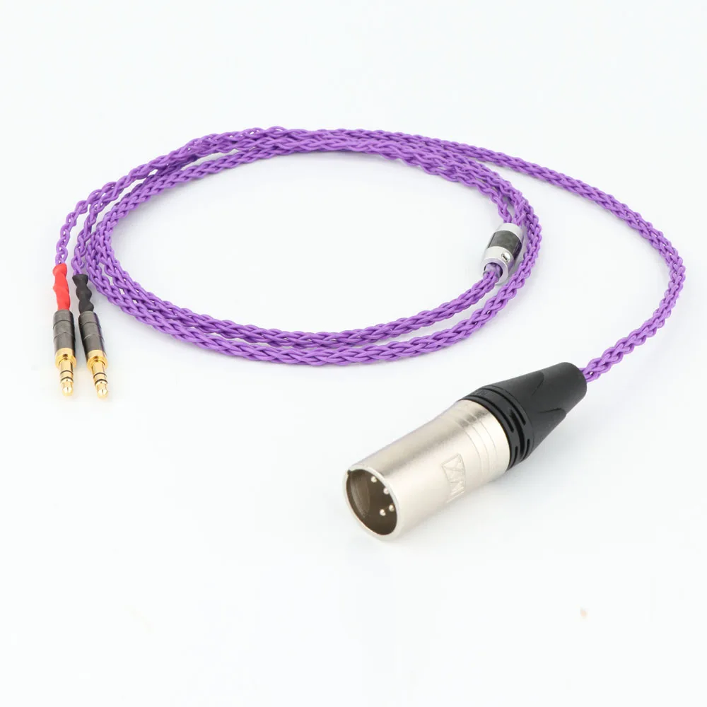 HIFI 8 Cores OCC Copper Silver Plated Headphone Upgrade Cables for Sundara AventhoFocal Elegia t1 t5p D7200 D600 D7100MDR Z7