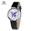 Hot Sale Cartoon Pattern Children's Boys Girls Kids Purple Butterfly Leather Quartz Wrist Watch Clock Gifts Bracelet Reloj 5