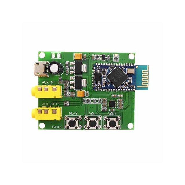 

A15-- BTM625 PA102 For Bluetooth 4.2 audio receiver CSRA64215 supports aptx aux I/O board PA202