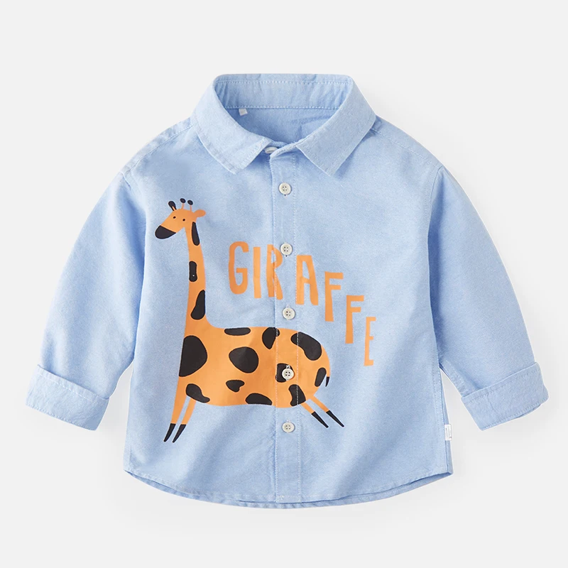 Лидер продаж, рубашка для мальчиков Осенняя хлопковая детская одежда с длинными рукавами Новая детская рубашка на весну и осень модные блузки От 2 до 6 лет