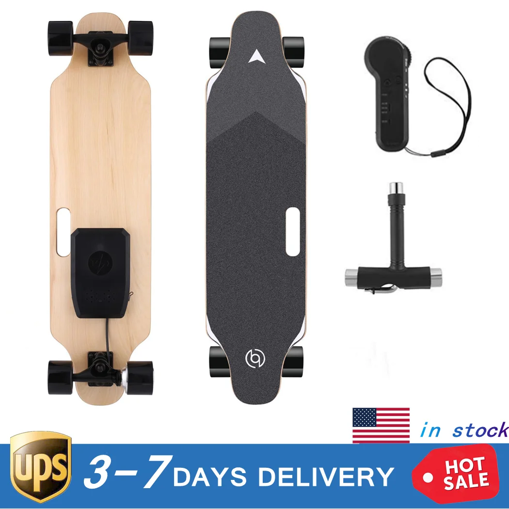 Électrique Skateboard Longboard Moteur Électrique Scooter E-board Télécommande 20km//h