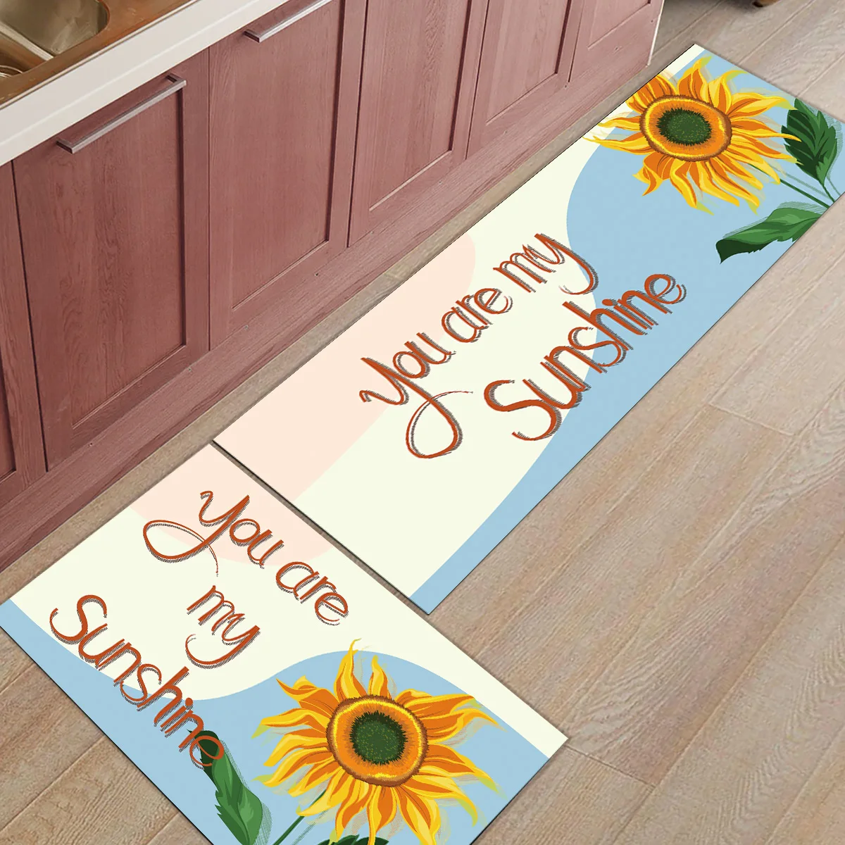 2 шт. Коврики для кухни вы мой Солнечный Подсолнух коврики для входной двери ванной комнаты гостиной двери коврики домашний декор