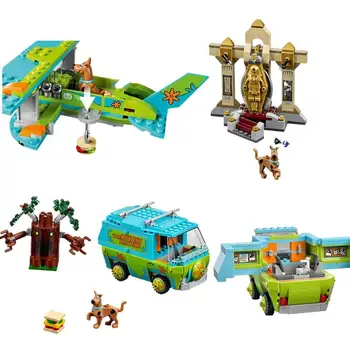

10429 10428 10430 Scooby Doo Mummy Museum Mysterious Plane Building Block Toys Child Gift