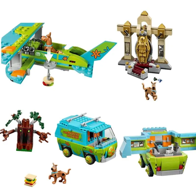10429 10428 10430 Scooby Doo музей мумий таинственный самолет строительные блоки игрушки