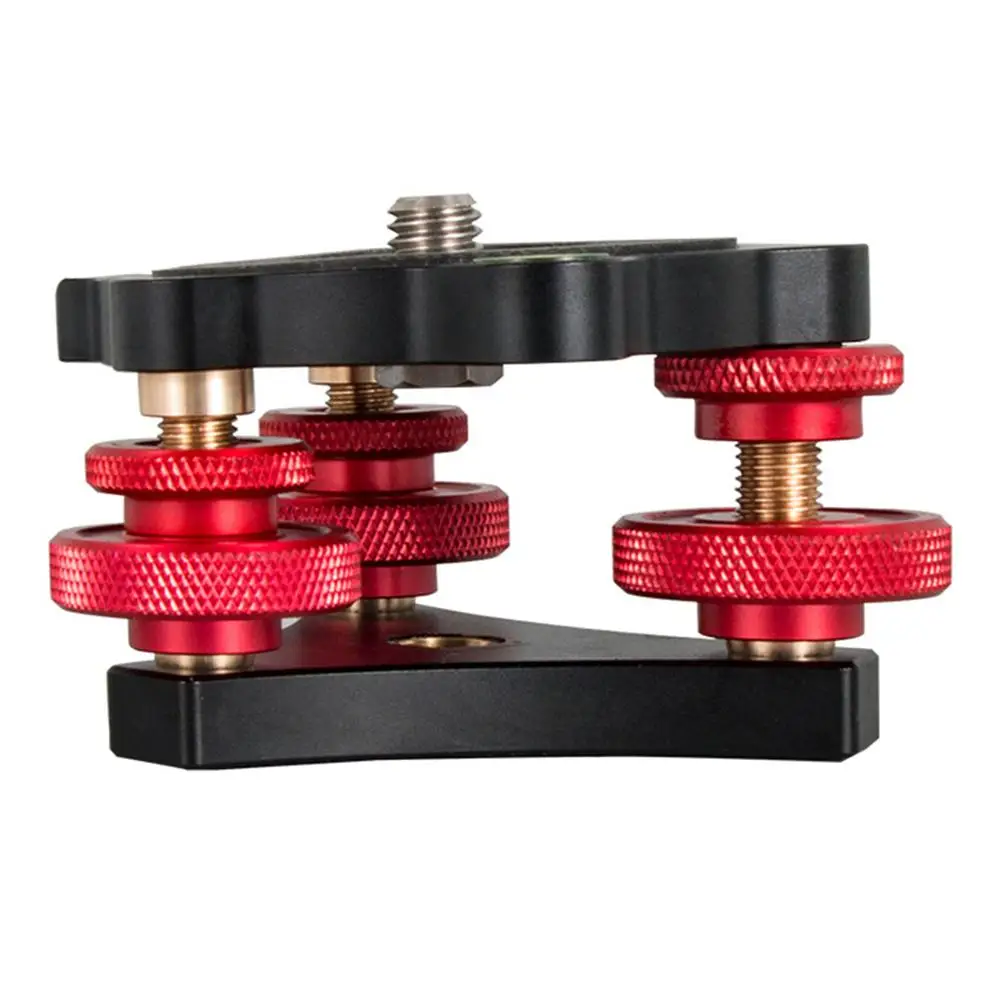 Metal Leveling Base LP-64 Camera Tripod Head Leveling Base Triple-wheel Precision Leveler Bubble Level 3/8" Screw Load 15kg 5