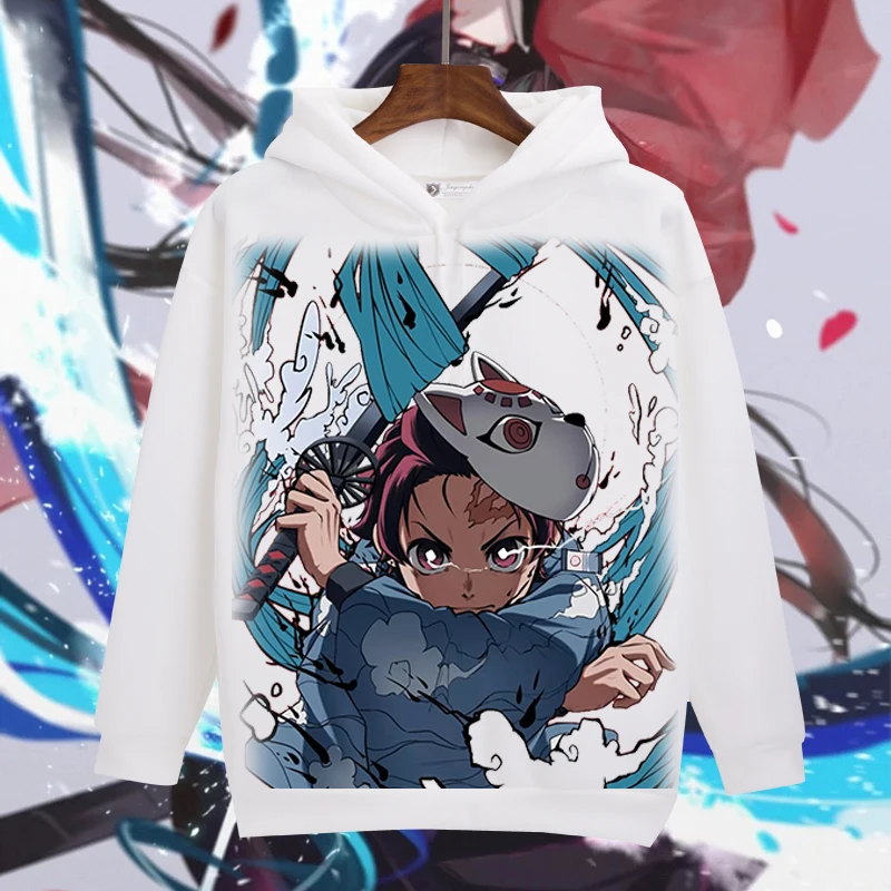 Demon Slayer: Kimetsu no Yaiba; толстовки с принтом Kamado Tanjirou; толстовки с длинными рукавами; сезон осень-зима; теплый пуловер