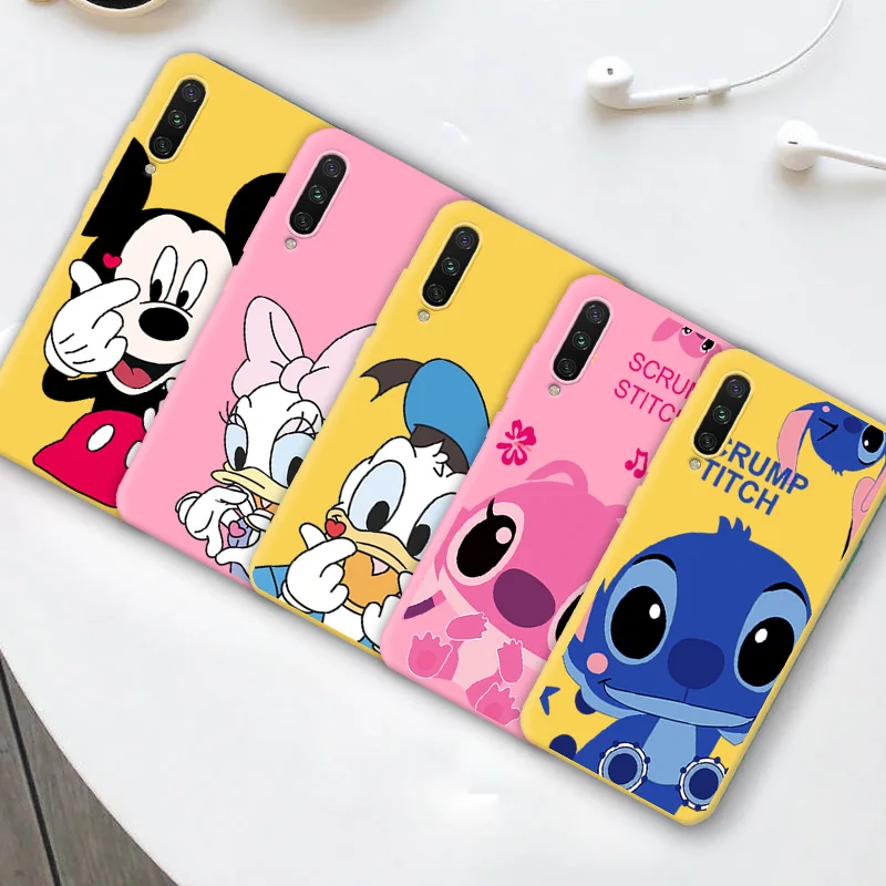 

Multi Color TPU Silicone Cover For Xiaomi CC9 CC9E Case For Xiaomi Mi A3 Phone Case For MI A3 Lite Cute Ducky Mickey Back Cover