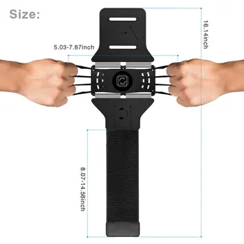 

MP-8148 Rotatable Men Women Running Armband Phone Case Cover Bag Phone Holder Jogging Running Wrist Band Bag