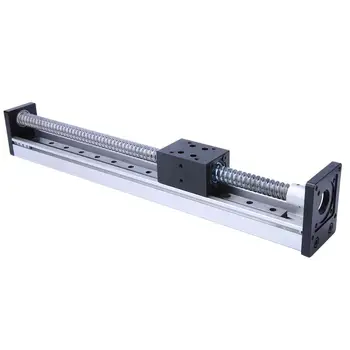 

Aluminum Alloy Linear Guide Rail Slide Ball Screw Motion Table 300mm Effective Stroke