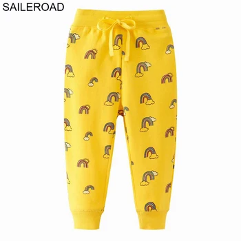 

SAILEROAD New Spring 2020 Pants for 2-7 Yeas Rainbow Boys Girls Casual Sport Pants Jogging Enfant Garcon Kids Children Trousers