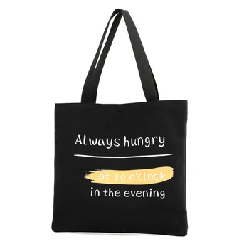 

New Summer Yellow Women Harajuku Letter Print Canvas Vintage Casual Shoulder Bags Girls Beach Bag Practical Foldable Reusable