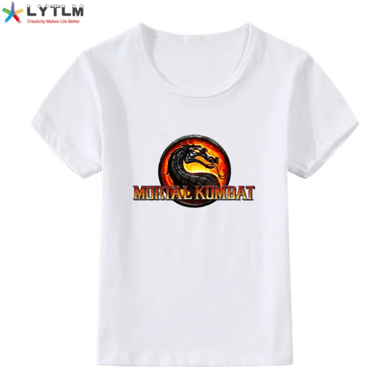 Футболка LYTLM Mortal Kombat для мальчиков футболки с длинными рукавами маленьких и