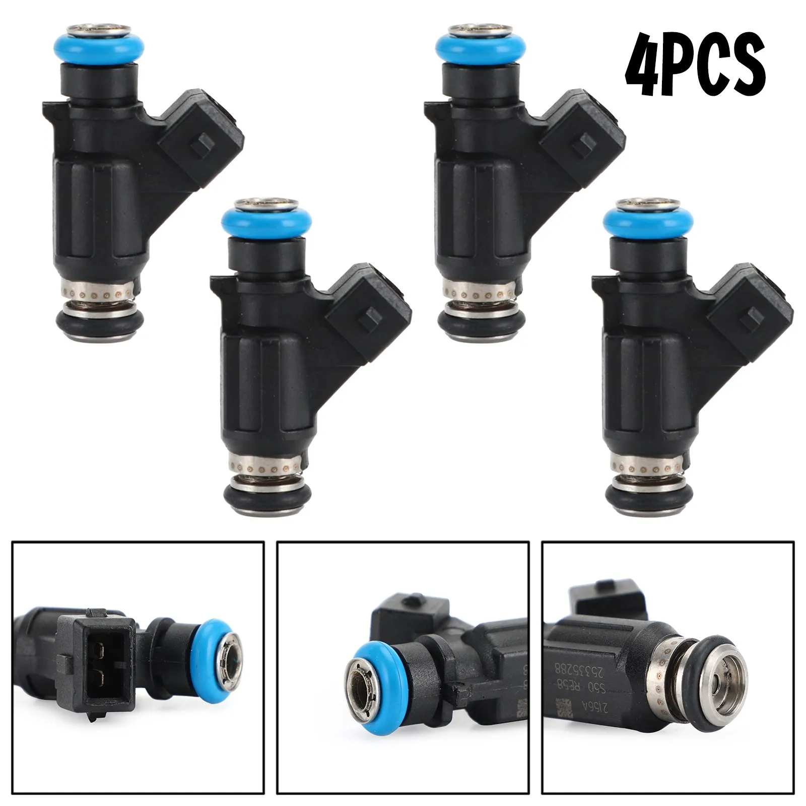 

Areyourshop 4Pcs Fuel Injector Fit For Mercury Mariner Outboard 60HP 2002 2003 2004 2005 2006 25335288 Car Auto Parts