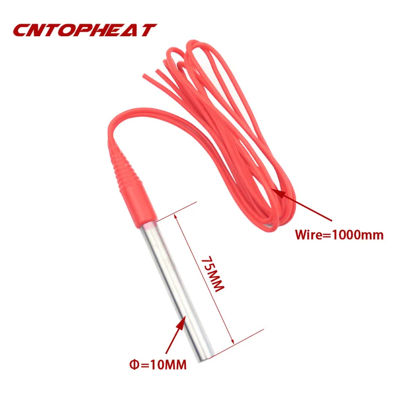 24V Cartridge Heater with 1M Water Proof Cable Tubular Heating Element Immersion 50w/100w/200w/300w/400w | Бытовая техника