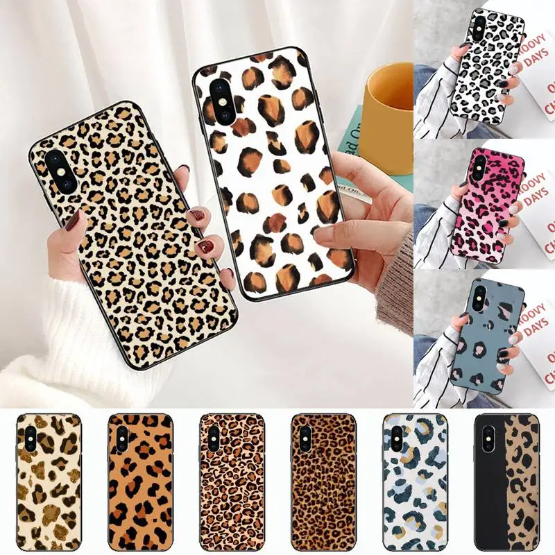 

Leopard Prain Animal luxury Customer Phone Case for iPhone 11 12 pro XS MAX 8 7 6 6S Plus X 5S SE 2020 XR