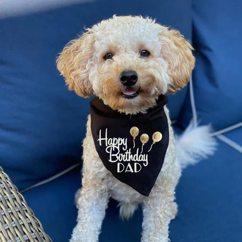 Happy Birthday Dad Dog Bandana Happy Birthday Dad Mom Pet Dog Bandana Husband Daddy 30Th 40Th 50Th 60Th  70Th Birthday Party Decoration Gift Present Photo Props|Party Diy  Decorations| - Aliexpress