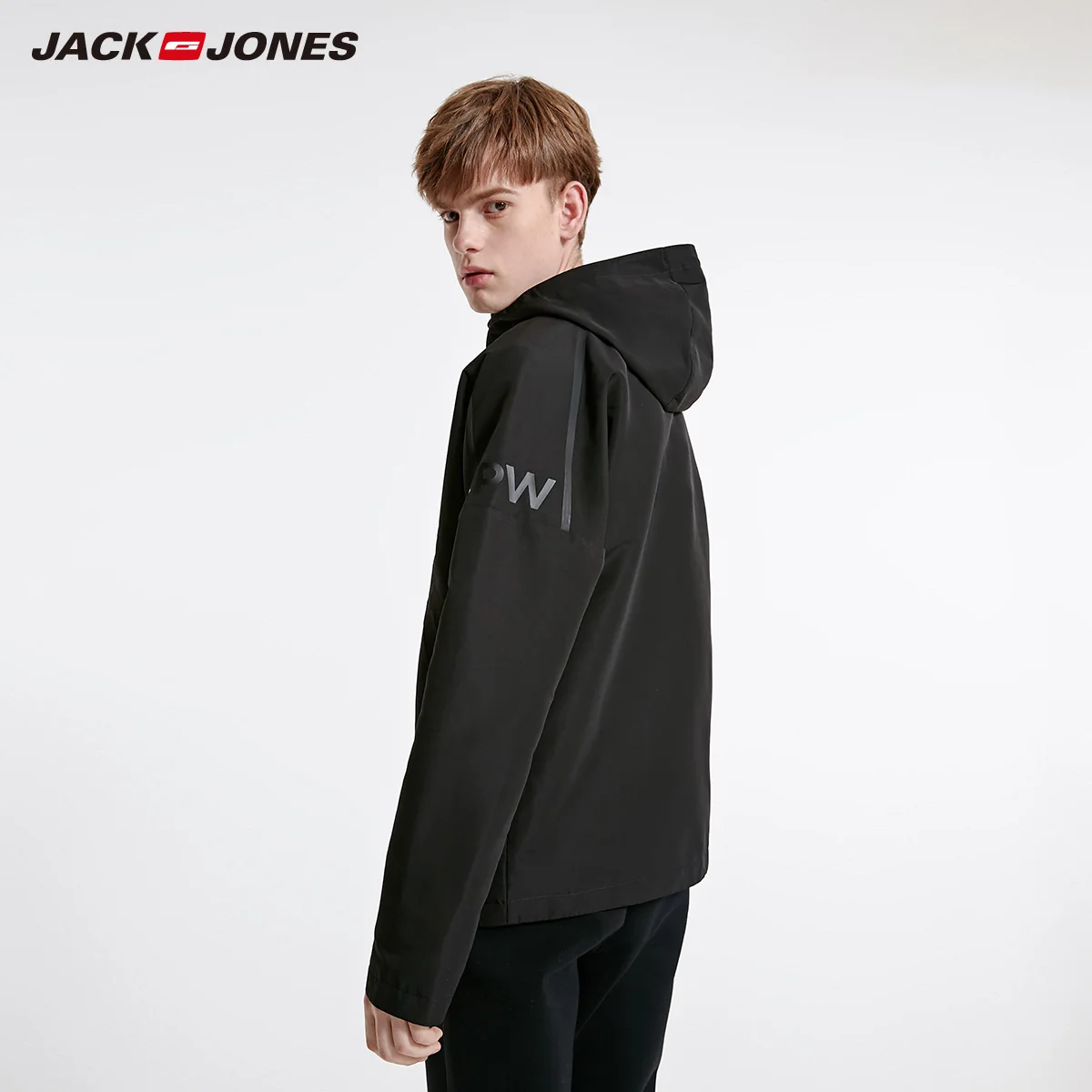 JackJones Мужская короткая спортивная куртка с капюшоном и стоячим воротником | 219121527