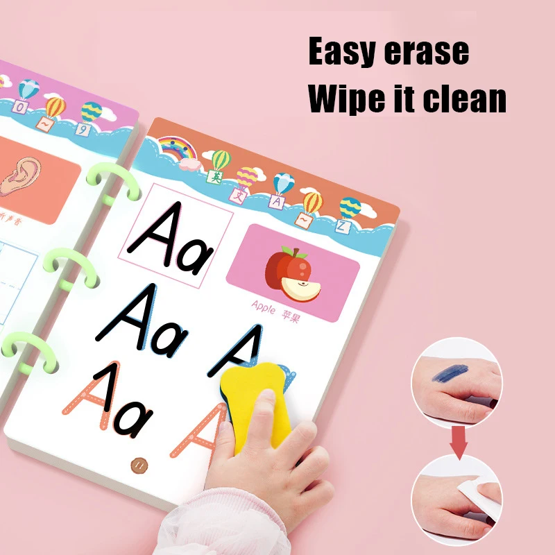 Newly Magical Tracing Workbook Kids's Preschool Educational Toys  Erasable Reusable Children's Logical Thinking Training 4