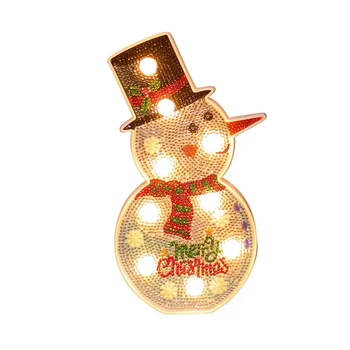 

Gift Freestanding Diamond Painting LED Light Party Easy Apply Crafts Christmas Desk Battery Powered DIY Decorative Night Lamp