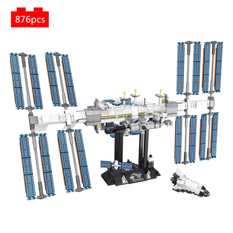 

2020 New Creator Ideas International Space Station Classic Model Building Blocks Kit Bricks Kid Cosmonaut Toys for Children gift