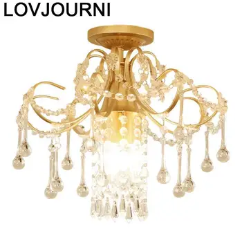 

Fixtures Lampada For Living Room Vintage Colgante Moderna Crystal Plafonnier Lampara Techo Light Luminaria De Teto Ceiling Lamp