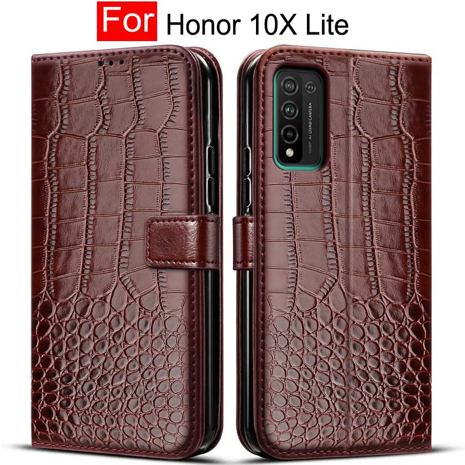 For Honor 10X Lite Case Phone Cover flip leather magnetic book Case for Huawei Honor 10X Lite Case Funda Honor10X Lite 10 X Lite waterproof case for huawei Cases For Huawei