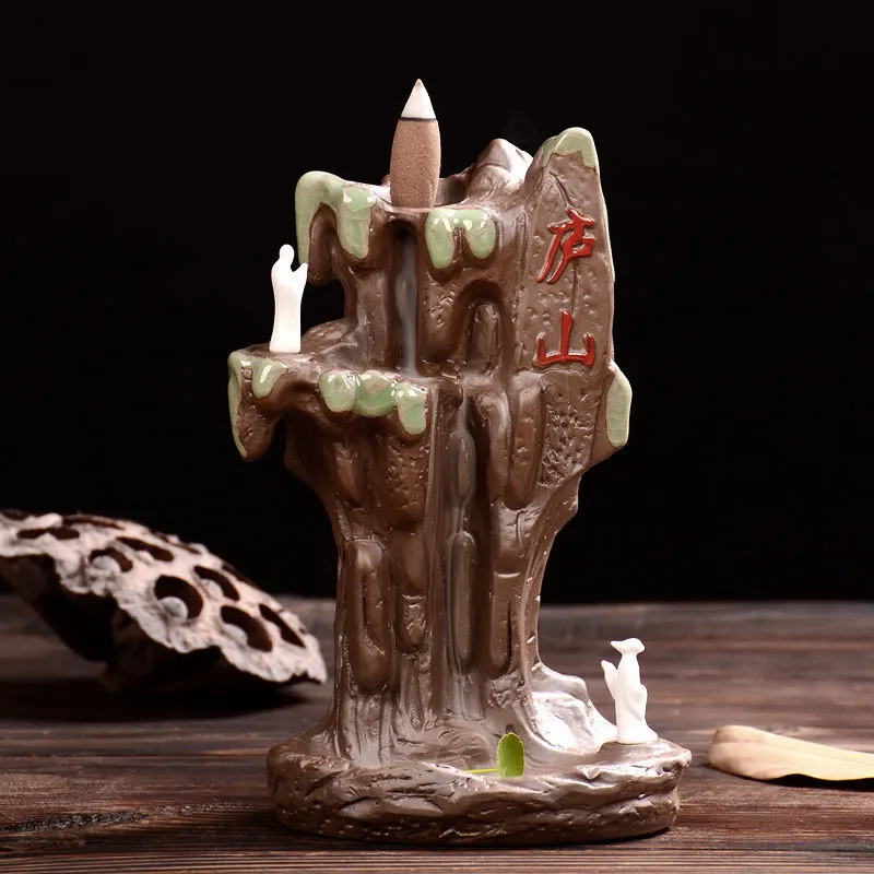 

2019 Incense Holder Tower Of Sandalwood Incense Burner Fragrant Mountain Stream Furnishing Articles The Tea Ceremony Decoration