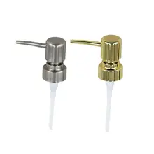 2 шт гальванических пластиковых круглых насадок для мыла, лосьона, геля для душа, бутылки, сменный пресс-насос для ванной комнаты(золото и серебро