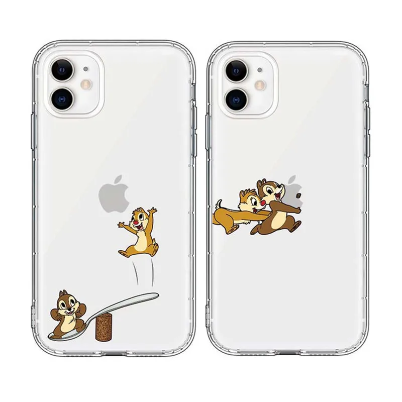 

Phone Case For iPhone 11 Pro XR X XS MAX Soft Silicone Cute Cartoon Cases For iPhone 6 6s 7 8 plus Air Cushion Protective Covers