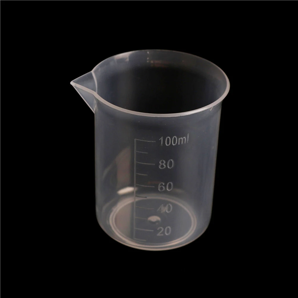 2pcs/lot Clear Plastic Measuring Cup Measuring Tools Graduated Beaker Household Kitchen Cooking Tools 100ml