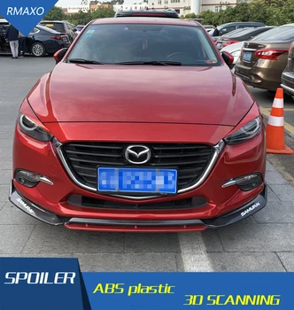 

For Mazda3 Axela Body kit spoiler 2014-2016 For Mazda 3 Axela ABS Rear lip rear spoiler front Bumper Diffuser Bumpers Protector