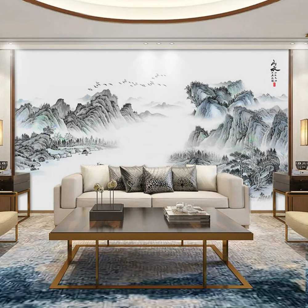 

Milofi custom 3D abstract mood landscape painting large background wallpaper mural