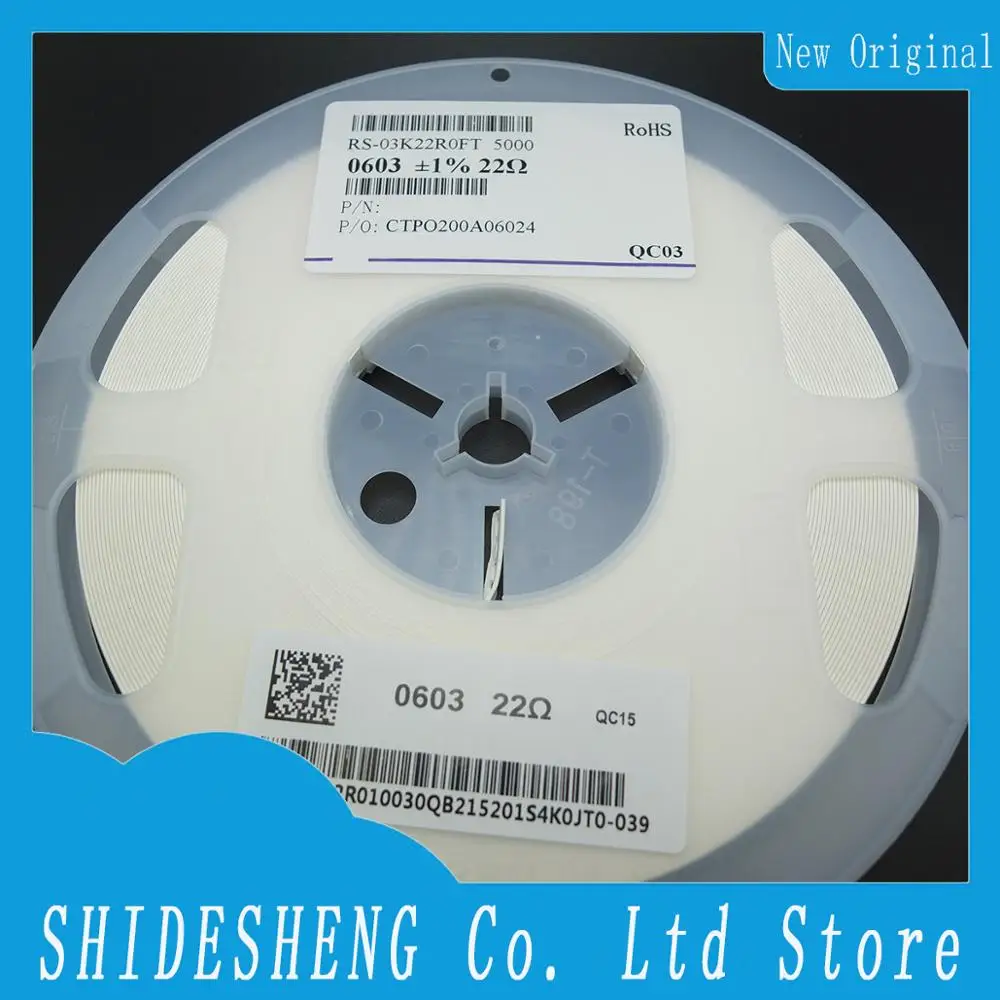 0603 1 10W 22Ω±1% 100% new original electronic component IC chip The more the cheaper | Электроника