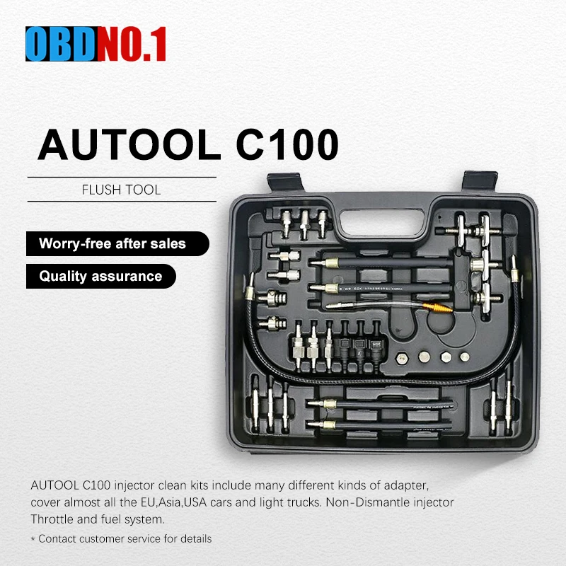 Автоматический очиститель инжектора AUTOOL C100 устройство для очистки топливного