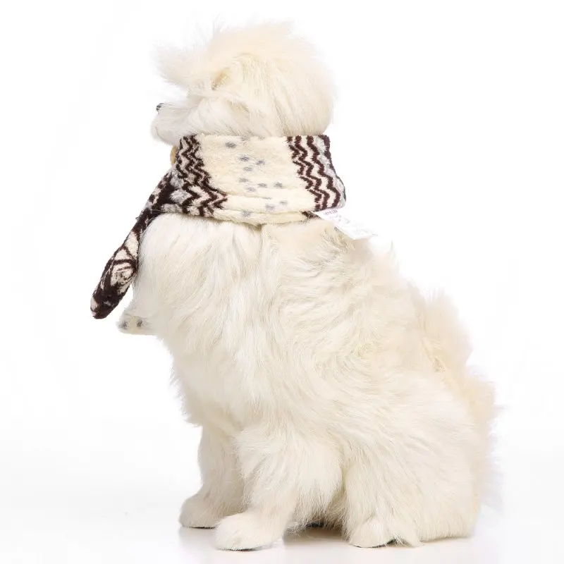 Зимние теплые ворсистые шарф для собак, рождественские мягкие цветные блоки для домашних щенков, аксессуары на шею товары для домашних животных собак аксессуары для домашних животных x