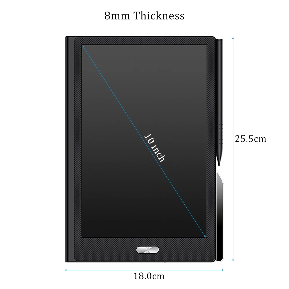 Бизнес Стиль 10 дюймов ЖК-планшет для письма электронная доска для рисования и письма Графический блокнот для рукописного ввода со стилусом для письма стирается