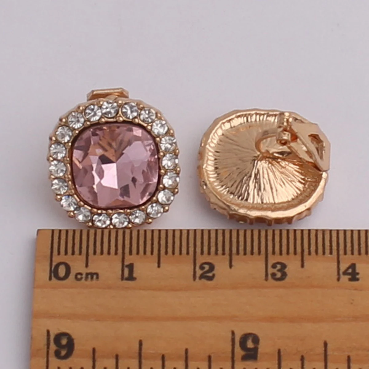 Grace Jun Rhinestone Crystal Clip on Earrings No Pierced for Women Party Wedding Luxury Bride No Ear Hole Earrings