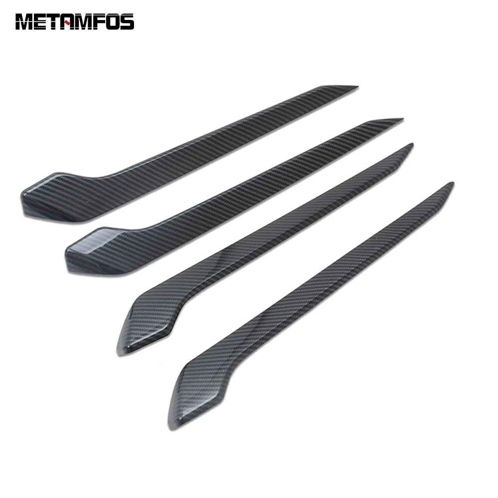 Для Toyota Rav4 Rav 4 2019 2020 углеродное волокно внутренняя дверь молдинг отделка полоса