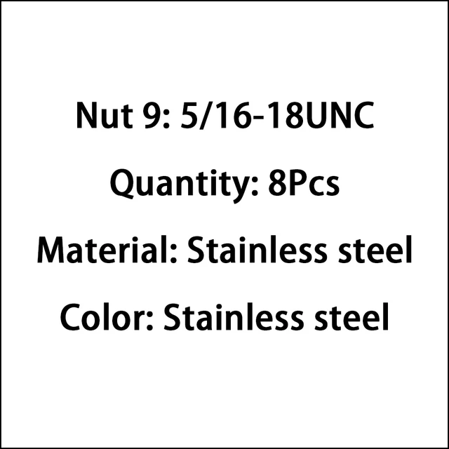Nut 9 (8Pcs)