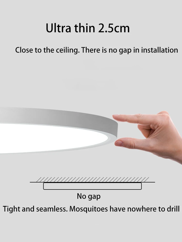 Brighter Ultra Thin Led Ceiling Lamp 12W 18W 24W 36W 54W Modern Panel Lights For Living Room Bedroom Kitchen Indoor Lighting