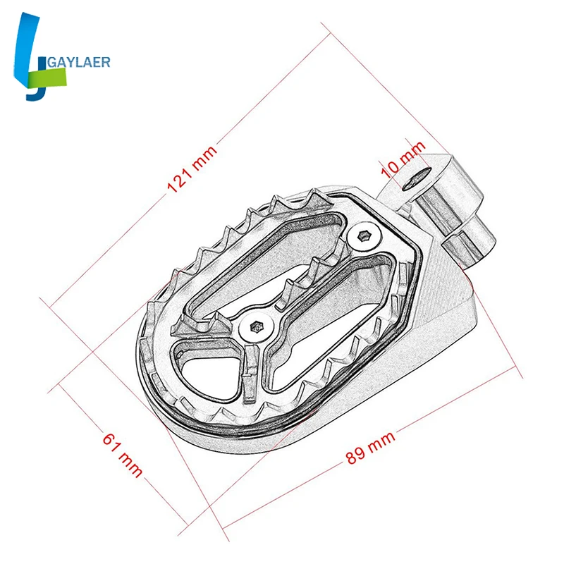 Алюминиевые гоночные подножки для Ямаха YZ WR 250F 1999- YZ85 YZ125 YZ250 1999- YZ450F 2004