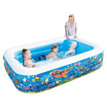 

Inflatable Baby Swimming Pool Thick BPA-free Safe Inflatable Family Pool Summer Outdoor Water Party Supply For Baby Kids Adult