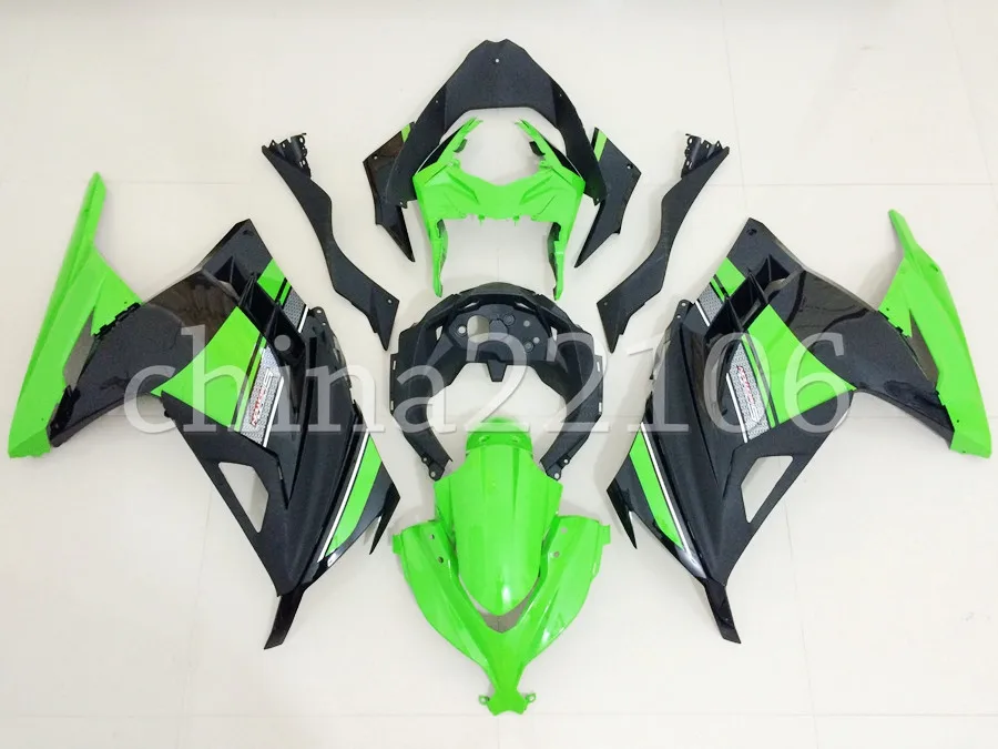 

Injection Mold New ABS Motorcycle Fairings Kit Fit for Kawasaki Ninja300 ZX300R EX300 300R 2013 2014 2015 2016 2017 2018 Green