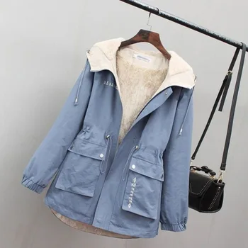 

Plus Thick Velvet Jacket Women Korean Version of The New Winter-Style Casual Loose-Fit Womens Jackets and Coats