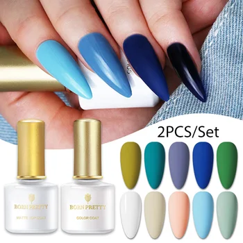 

BORN PRETTY Gel Kit Matte Series Gel Nail Polish Set Nail Color 6ml Soak Off Gel Polish Varnish Nail Kit Nail Art Design