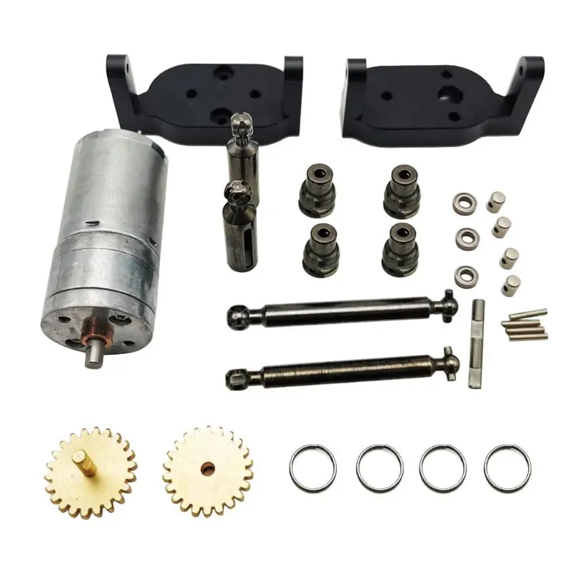 

for WPL Upgrade 370 Metal Reverse Gearbox With Metal Drive Shaft Transmission Accessories Spare Part OP Fitting C14 C24 C34 4x4