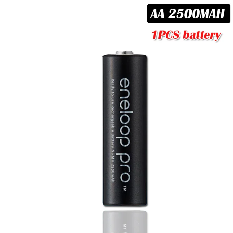 Panasonic 1.2V 2500mAh NI-MH AA rechargeable battery For Flashlight Camera Toy remote control PreCharged high capacity Battery - Color: 1pcs