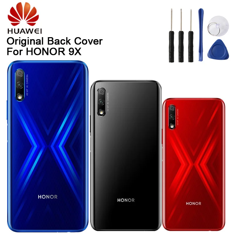 

Huawei Original Back Cover Case Back Battery Cover Housing For Huawei Honor 9X Battery Back Rear Glass Case